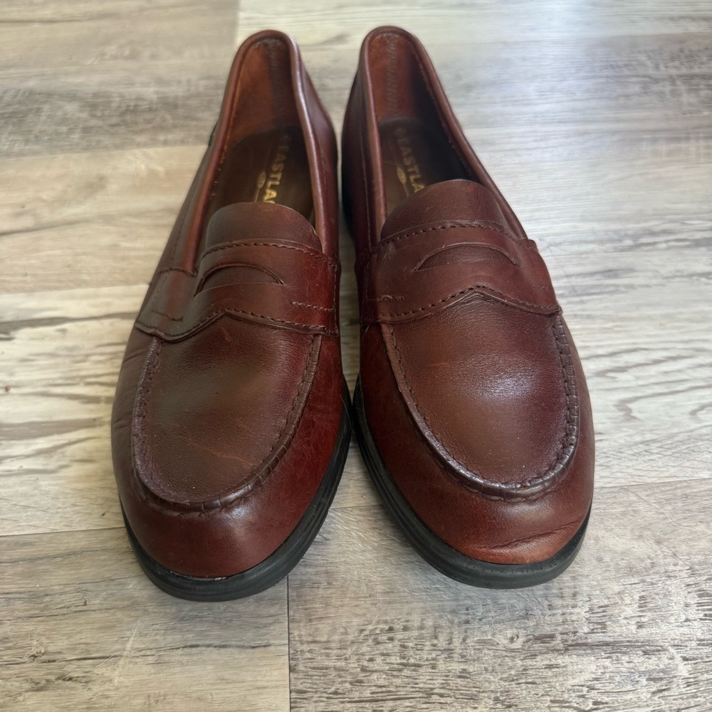 Men's EASTLAND Genuine Leather Penny Loafers Size 12 M Cordovan